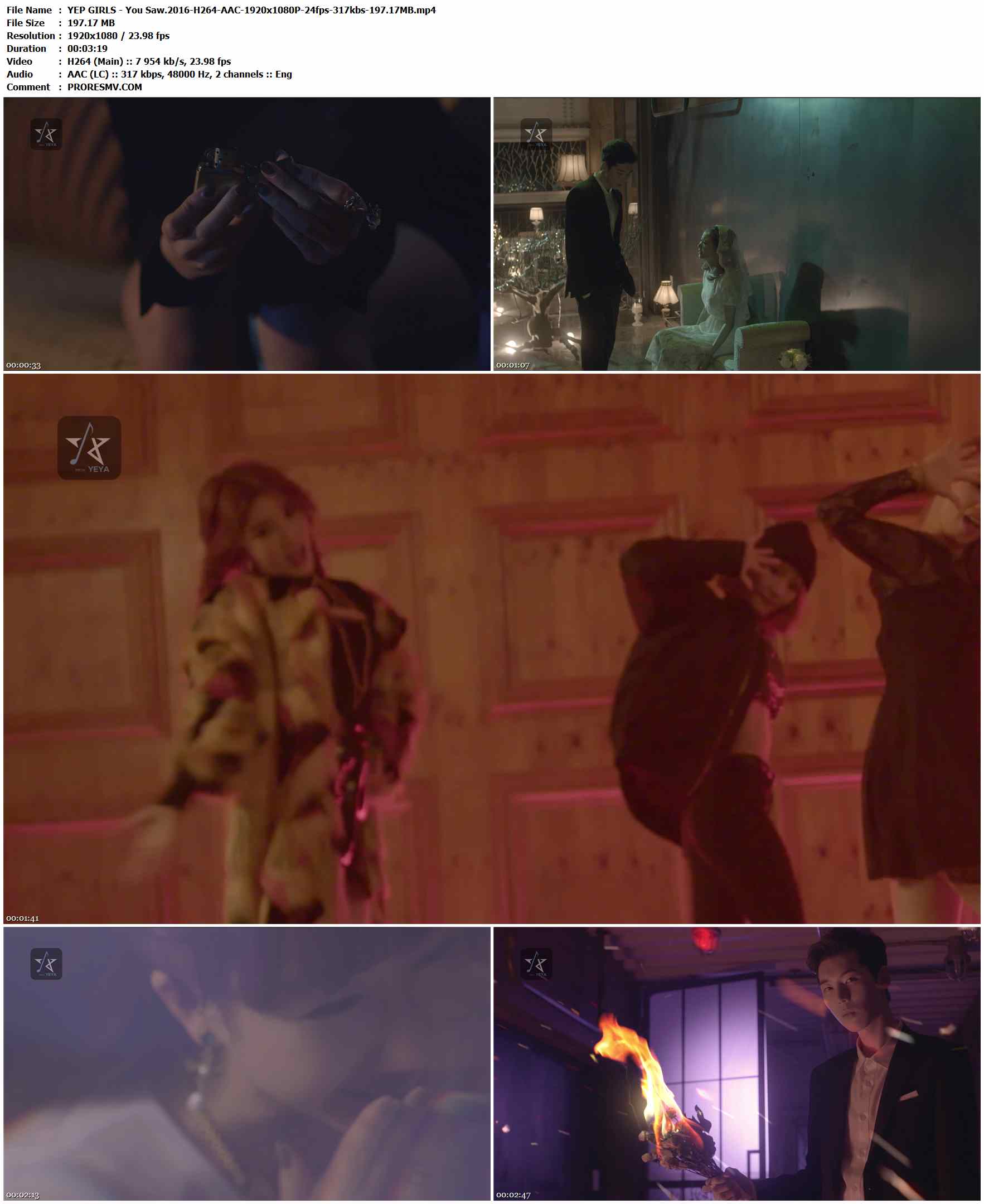 YEP GIRLS - You Saw.2016-H264-AAC-1920x1080P-24fps-317kbs-197.17MB官方MV_高清MV